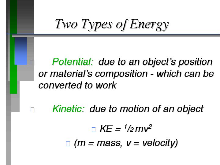 Two Types Of Energy